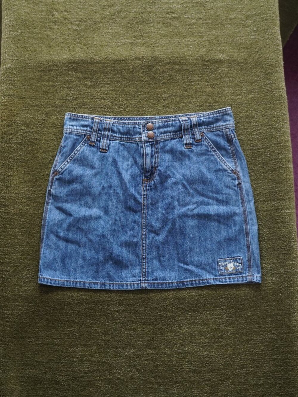 Vintage DKNY 100% Cotton Denim Mini Skirt 💙